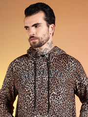 Go Devil Men’s Leopard Print Hooded Co-Ord Set