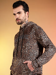 Go Devil Men’s Leopard Print Hooded Co-Ord Set