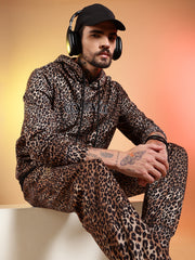 Go Devil Men’s Leopard Print Hooded Co-Ord Set