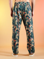 Go Devil Men’s Abstract Leaf Print Hooded Co-Ord Set