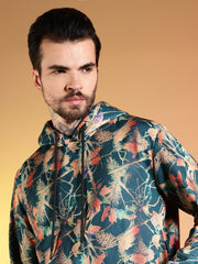 Go Devil Men’s Abstract Leaf Print Hooded Co-Ord Set