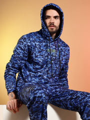 Go Devil Men’s Blue Camouflage Hooded Co-Ord Set
