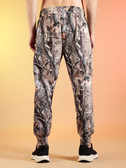 Go Devil Forest Print Hooded Co-Ord Set for Men