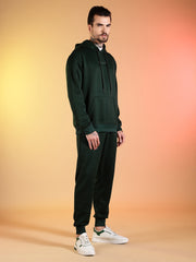 Go Devil Printed Solid Hooded Co-Ord Set for Men