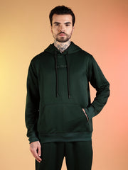 Go Devil Printed Solid Hooded Co-Ord Set for Men