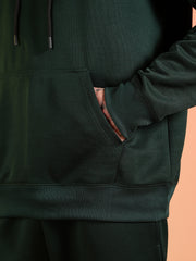 Go Devil Printed Solid Hooded Co-Ord Set for Men