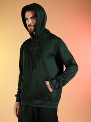 Go Devil Printed Solid Hooded Co-Ord Set for Men