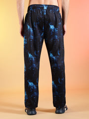 Go Devil Abstract Print Hooded Co-Ord Set for Men