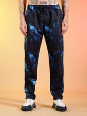Go Devil Abstract Print Hooded Co-Ord Set for Men