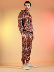 Go Devil All-Over Printed Hooded Co-Ord Set for Men