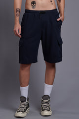 Black Cargo Shorts for Men