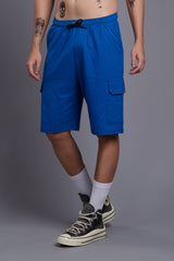 Royal Blue Cargo Shorts for Men