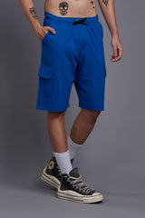 Royal Blue Cargo Shorts for Men