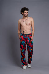 Colourful Skull Printed Joggers for Men