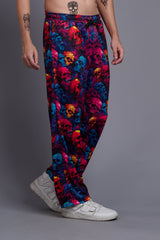 Colourful Skull Printed Joggers for Men