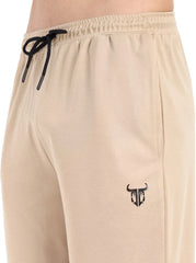 Pack of 2 Men Black & Ivory Color Track Pants