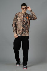 Camo Jungle Allover Print Sweatshirt for Men