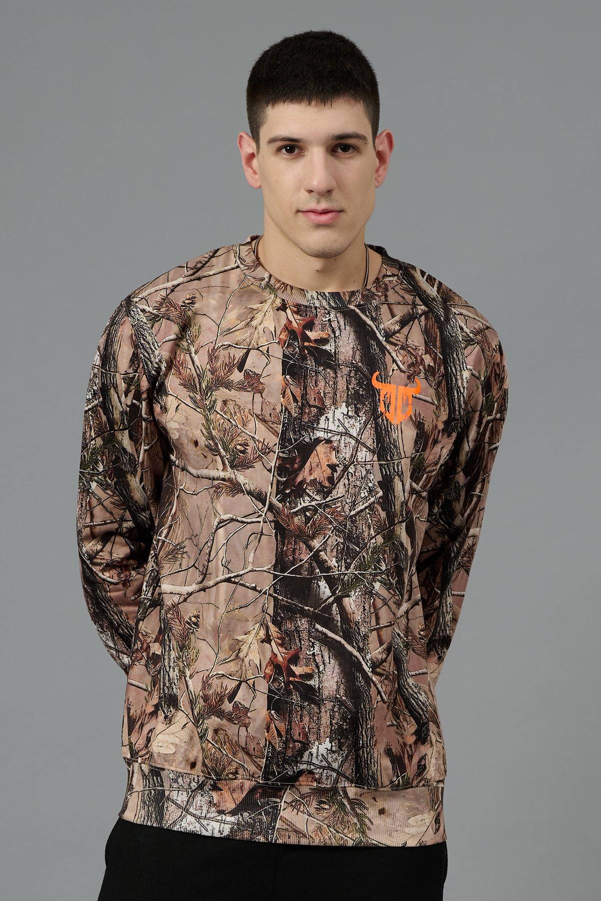 Camo Jungle Allover Print Sweatshirt for Men