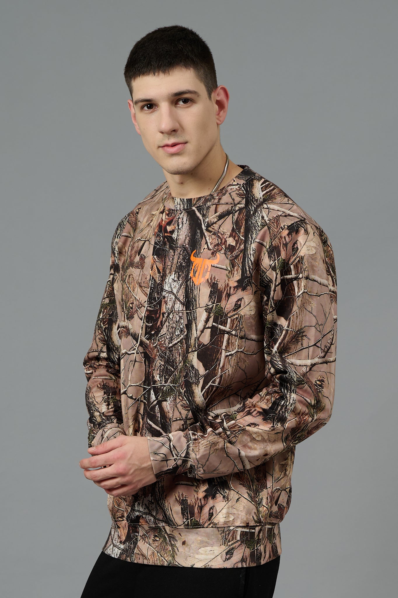 Camo Jungle Allover Print Sweatshirt for Men