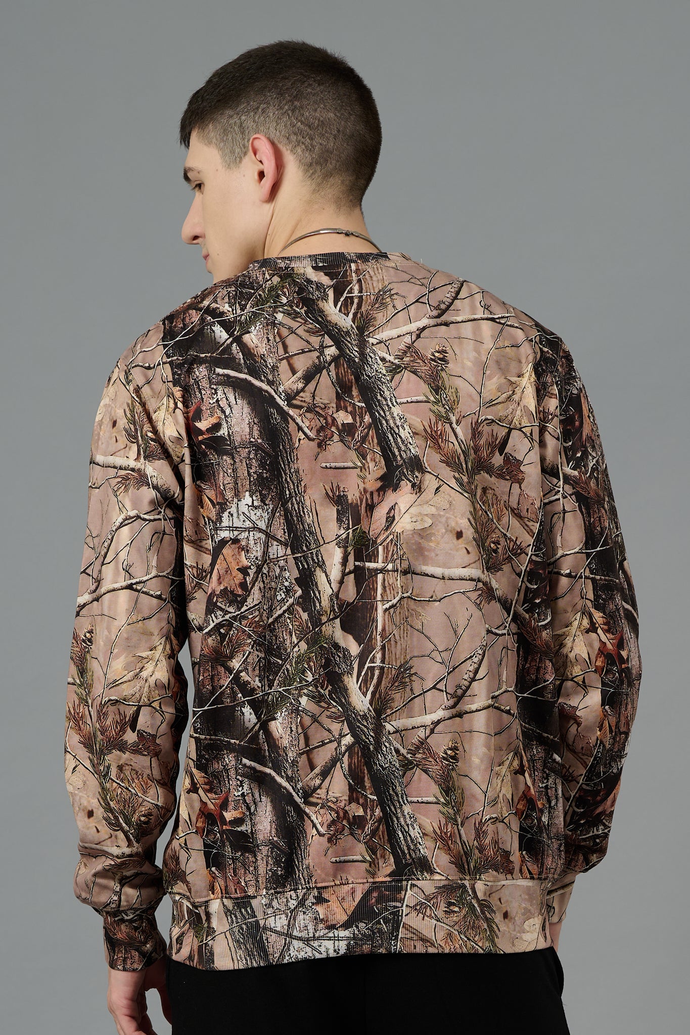 Camo Jungle Allover Print Sweatshirt for Men