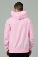 Designer Go Devil Printed Pink Hoodie for Men