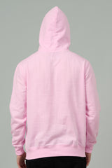 Go Devil Logo Printed Pink Hoodie for Men