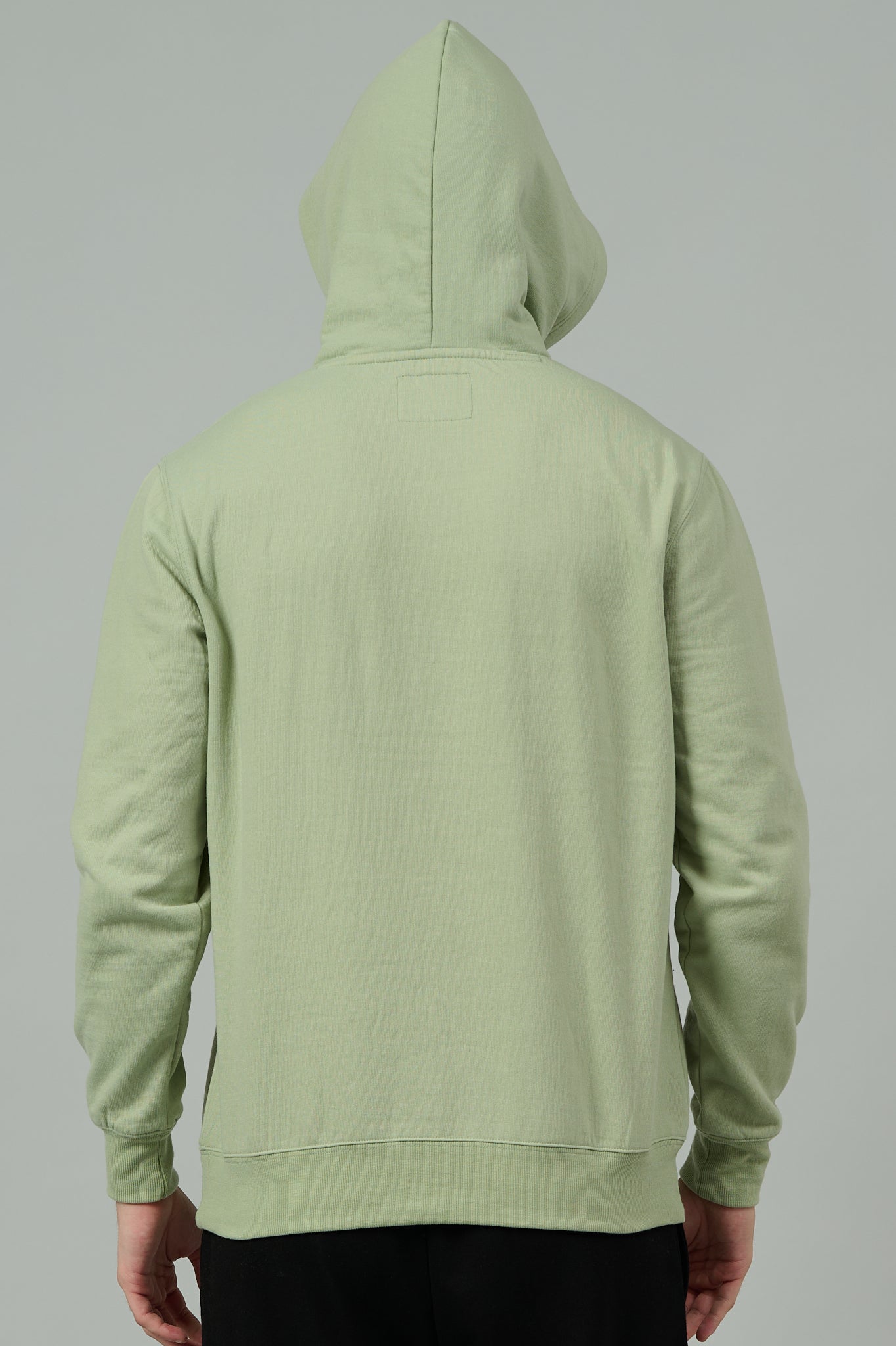 Go Devil Logo Printed Green Hoodie for Men