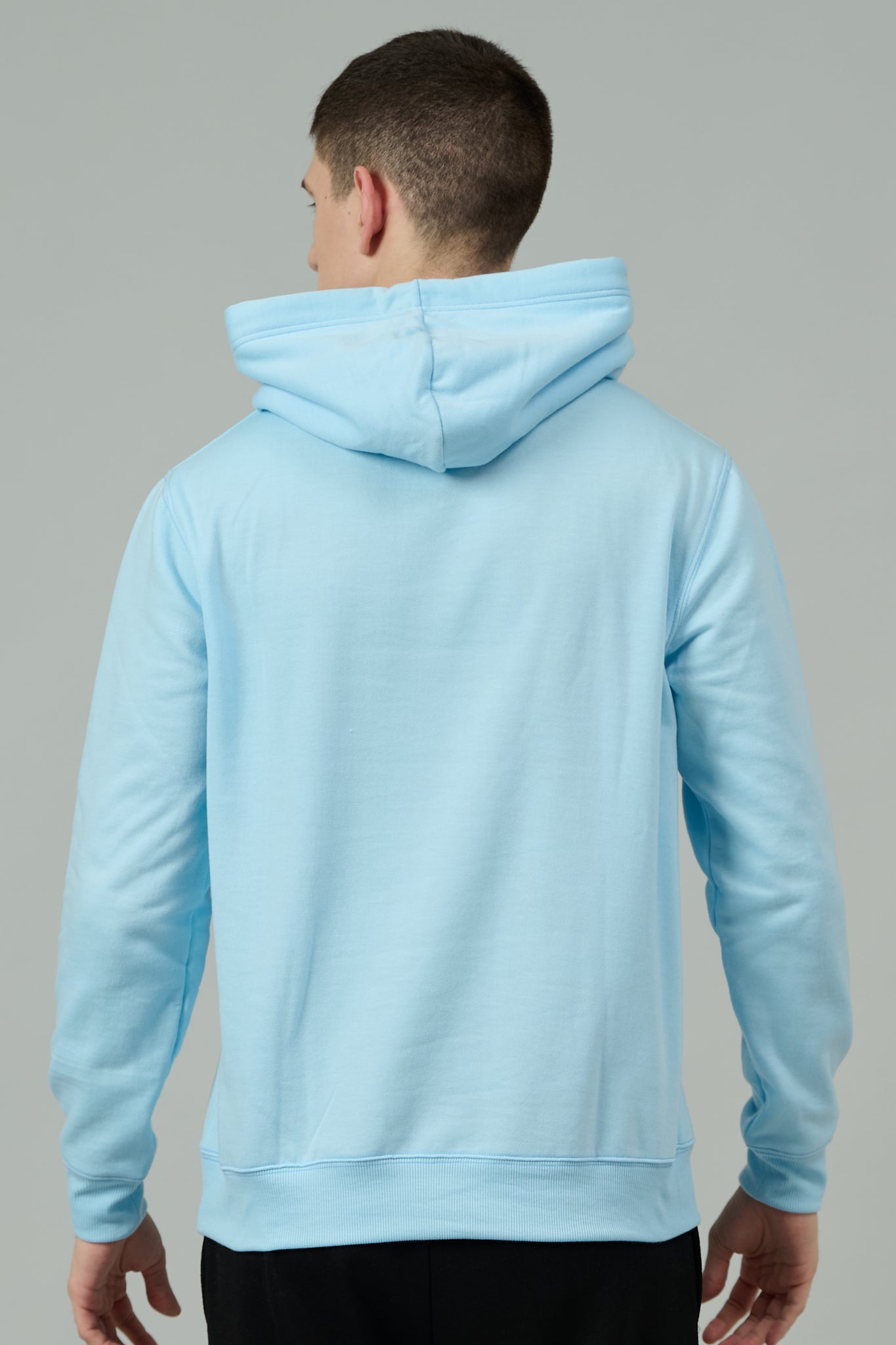 Go Devil Since 2020 Printed Sky Blue Hoodie for Men