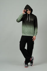 Go Devil Club Printed Black & Green Hoodie for Men