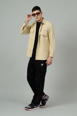 Plain Ivory Full Sleeve Shirt for Men