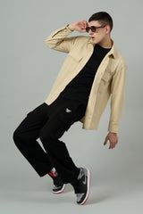 Plain Ivory Full Sleeve Shirt for Men
