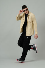 Plain Ivory Full Sleeve Shirt for Men