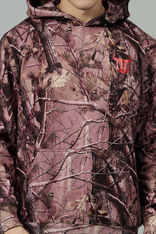 Camo Jungle Allover Print  Brown Cord Set for Men