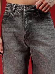 Go Devil Mens Baggy Fit Premium Washed Black Jeans