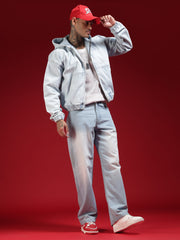 Go Devil Mens Baggy Fit Light Blue Jeans