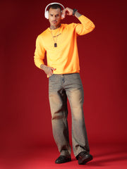 Go Devil Men's Washed Denim Baggy Jeans