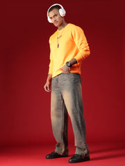 Go Devil Men's Washed Denim Baggy Jeans