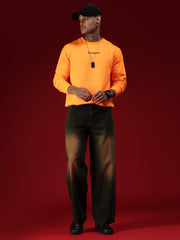 Go Devil Mens Black Washed Baggy Jeans