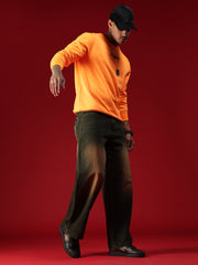 Go Devil Mens Black Washed Baggy Jeans