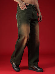 Go Devil Mens Black Washed Baggy Jeans