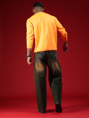 Go Devil Mens Black Washed Baggy Jeans