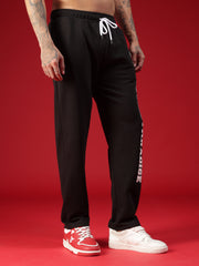 Go Devil Mens Black Printed Joggers