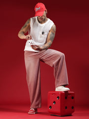 Go Devil Mens Wide Fit Soft Pink Jeans