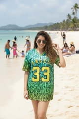 Go Devil ANGEL 33 Women's Cotton Multicolor Oversized Jersey Tee