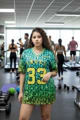 Go Devil ANGEL 33 Women's Cotton Multicolor Oversized Jersey Tee