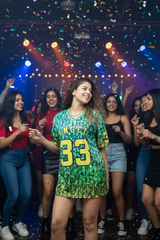 Go Devil ANGEL 33 Women's Cotton Multicolor Oversized Jersey Tee