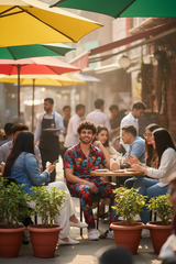 Colourful Skull Printed Shirts With Pant Co-Ord Set For Men