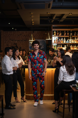 Colourful Skull Printed Shirts With Pant Co-Ord Set For Men