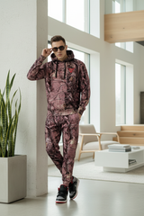Camo Jungle Allover Print  Brown Cord Set for Men