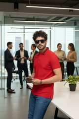 Go Devil Red Polo T-Shirt for Men